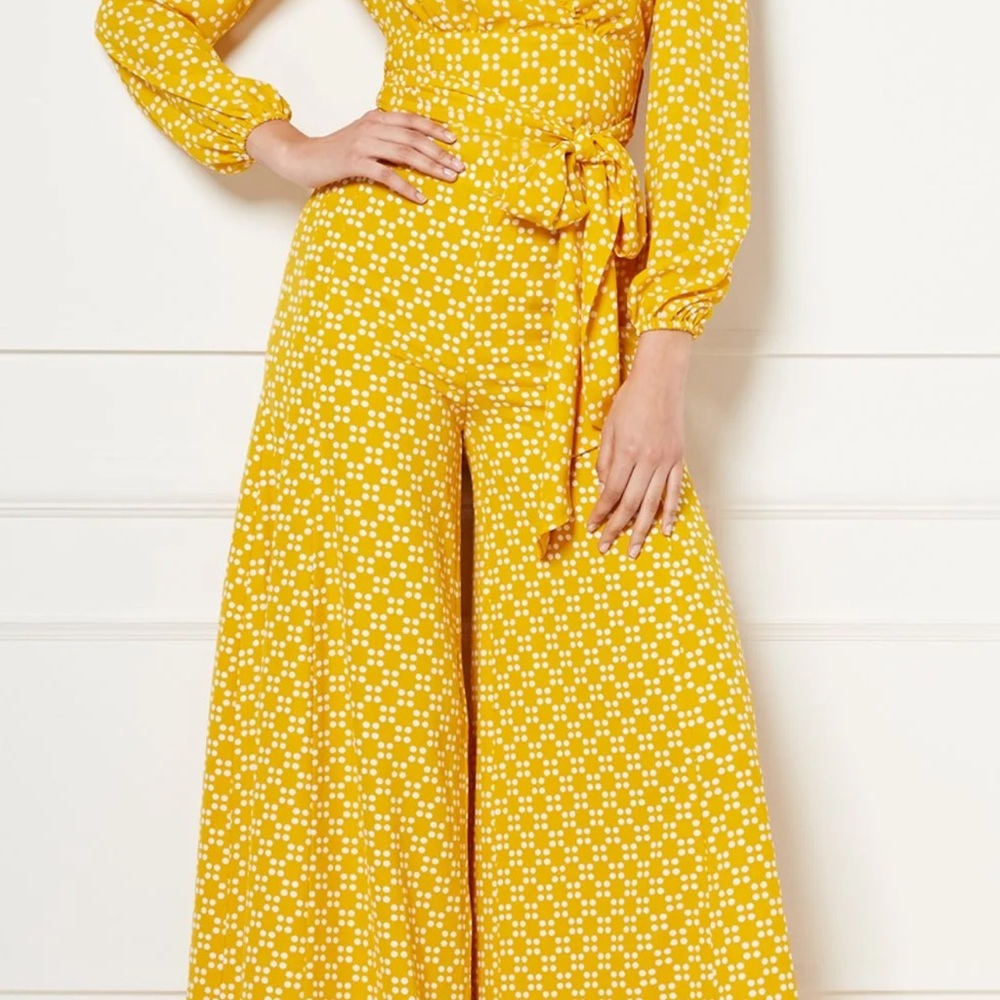 New York & Company Eva Mendes CHARLOTTE PALAZZO PANTS Sz LARGE BNWT